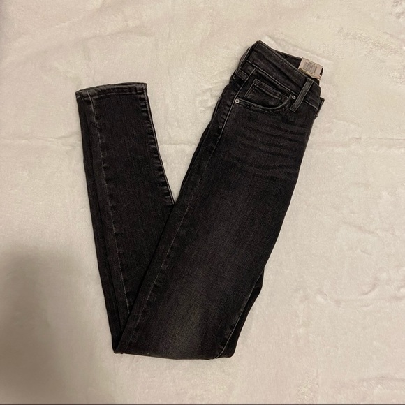 Levi's 721 high rise skinny in washed black - Picture 7 of 8